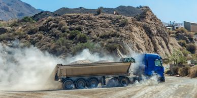 Road dust control for transport companies