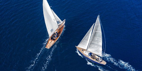 photo of sailing 
yachts