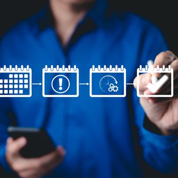 Career planning scheduling order life priorities business success leadership.