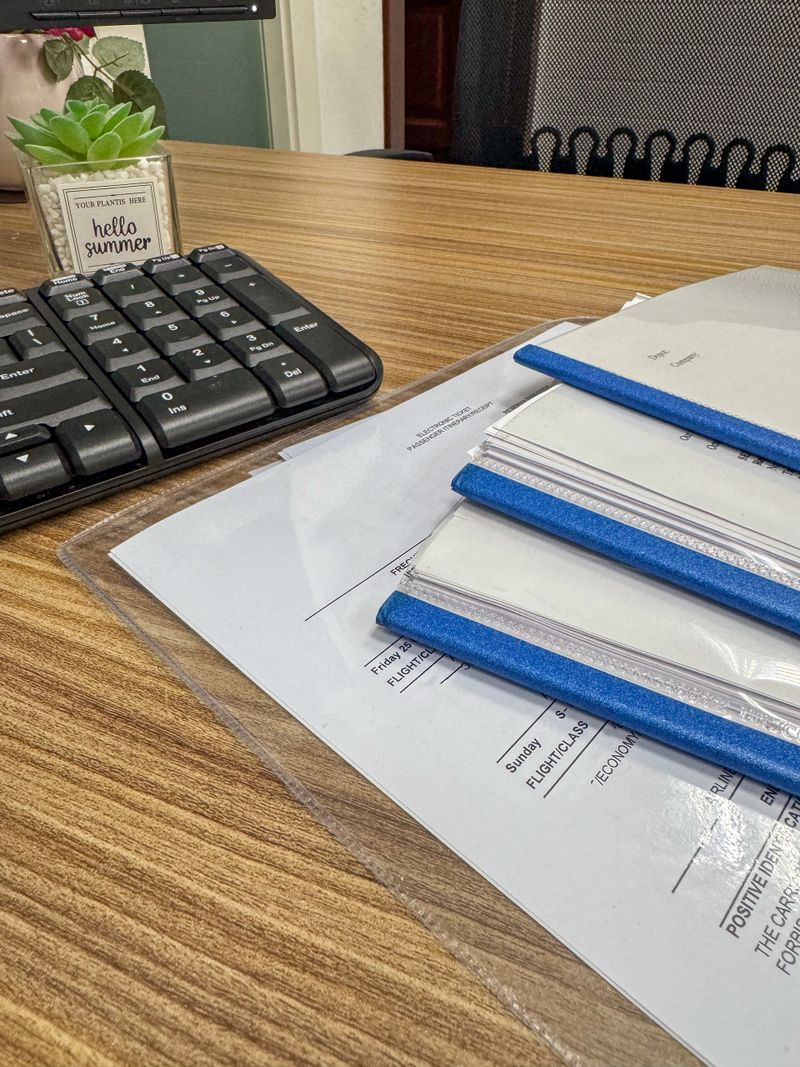 close up view office paper documents desk