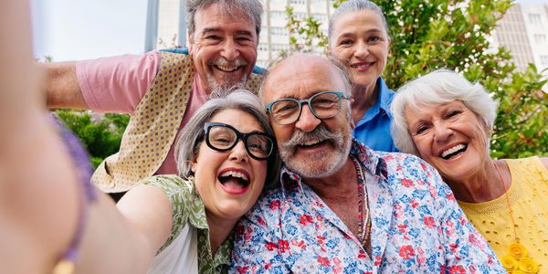 Seniors having fun