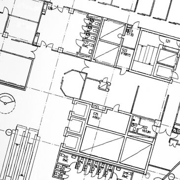 Architectural floor plan showing rooms, doors, and fixtures.