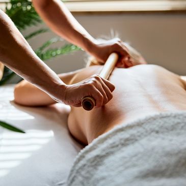 integrative customized massage therapy, warm bamboo massage