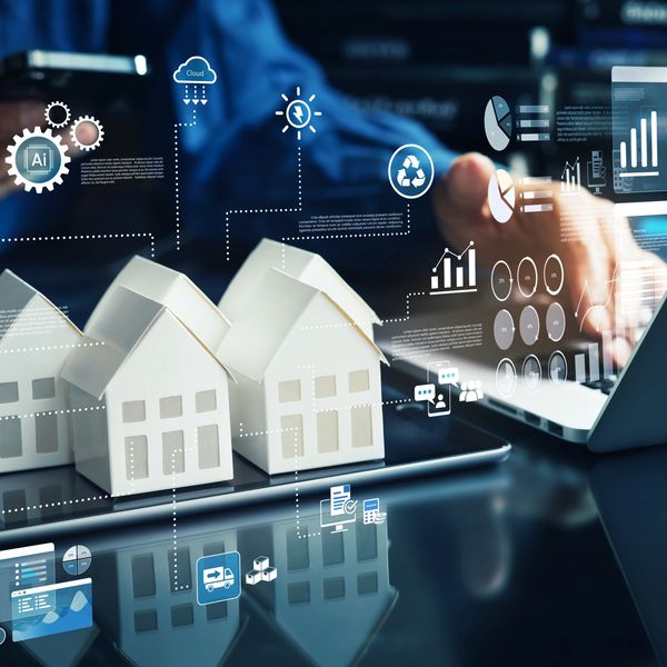Smart home technology and data analytics for real estate management.