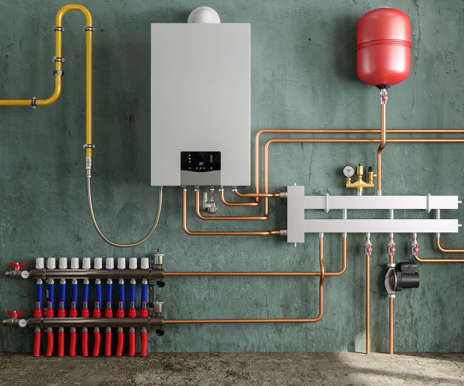 Tankless water heater and tank water heater installed in Metairie.