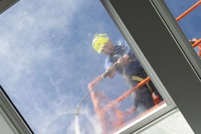 Before and after window cleaning in Lake Wales, FL—Dorado Wash