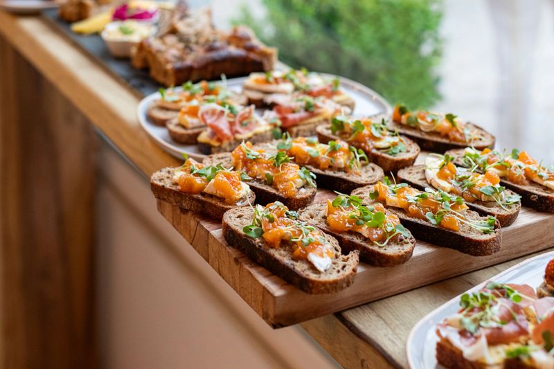 Variety of bruschetta with healthy sourdough bread - Buenos Aires - Argentina