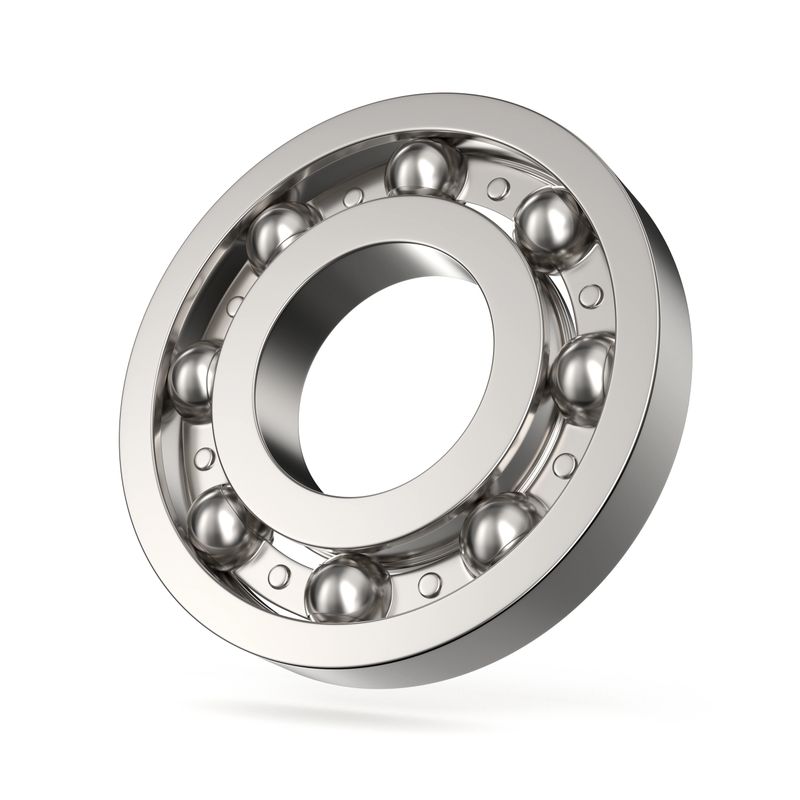 Ball bearing on white background. Isolated 3D illustration
