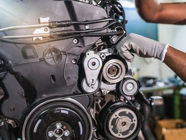 Inspection and replacement of engine belts and hoses