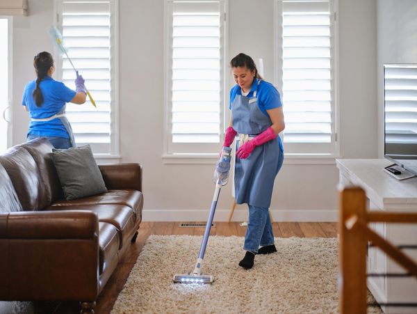Two professional women cleaners providing eco-friendly house cleaning services in Gauteng, South Afr