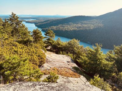 Standard room with two double bed and window facing the trees.