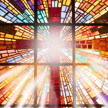 Stained glass cross