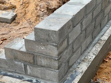 Expertly executed block work providing strong, long-lasting structural support