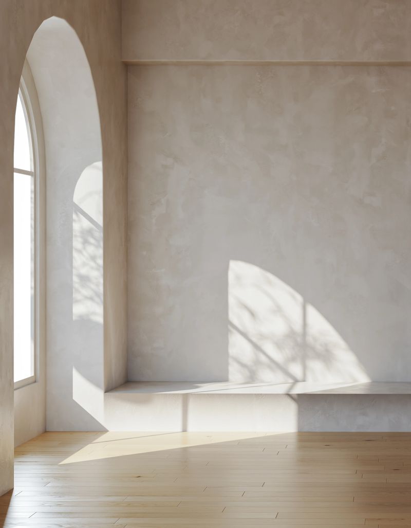 Large luxury modern bright interiors Living room mockup illustration 3D rendering image