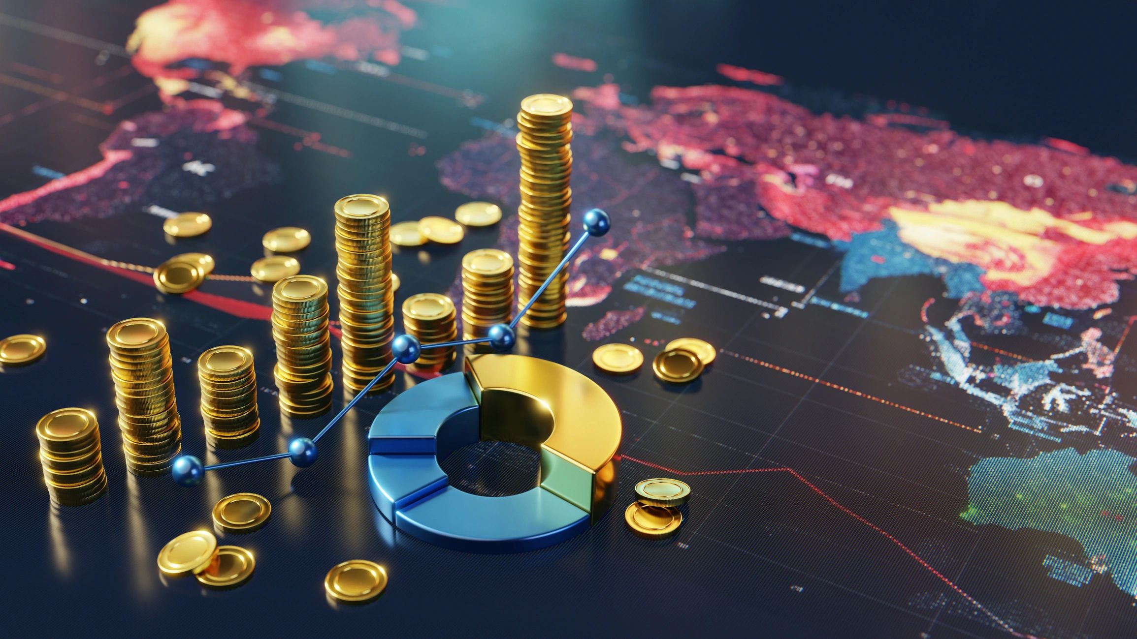 Person reviewing documents with a pen near laptop and glasses.