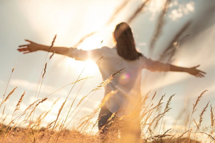 Woman in wheat, like women do. 