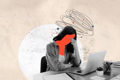 ADHD woman experiencing burnout. 