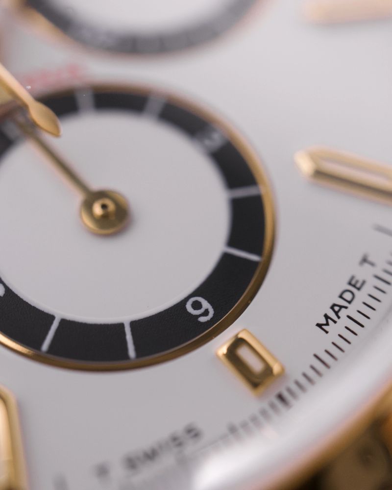 Rolex Daytona 16523 Inverted 6 White Dial 18k Two Tone Stainless Steel Wrist Watch Swiss Made Tritium Dial