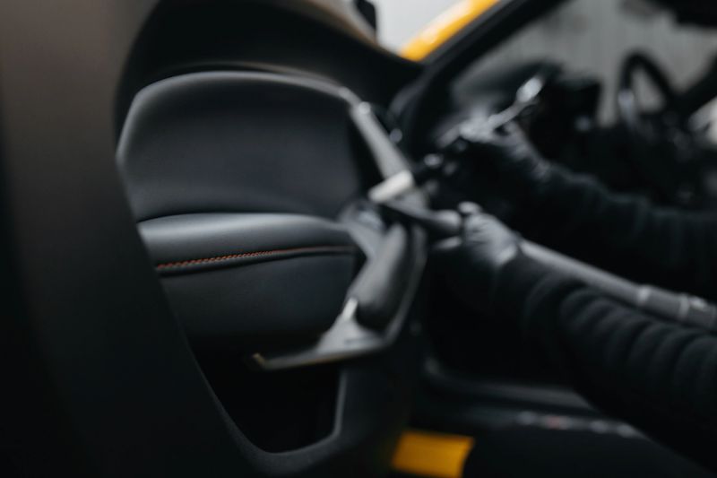 Car interior cleaning. Car detailing