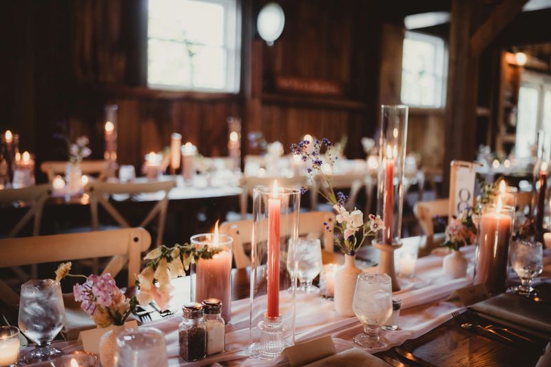 Romantic elegant wedding decorations