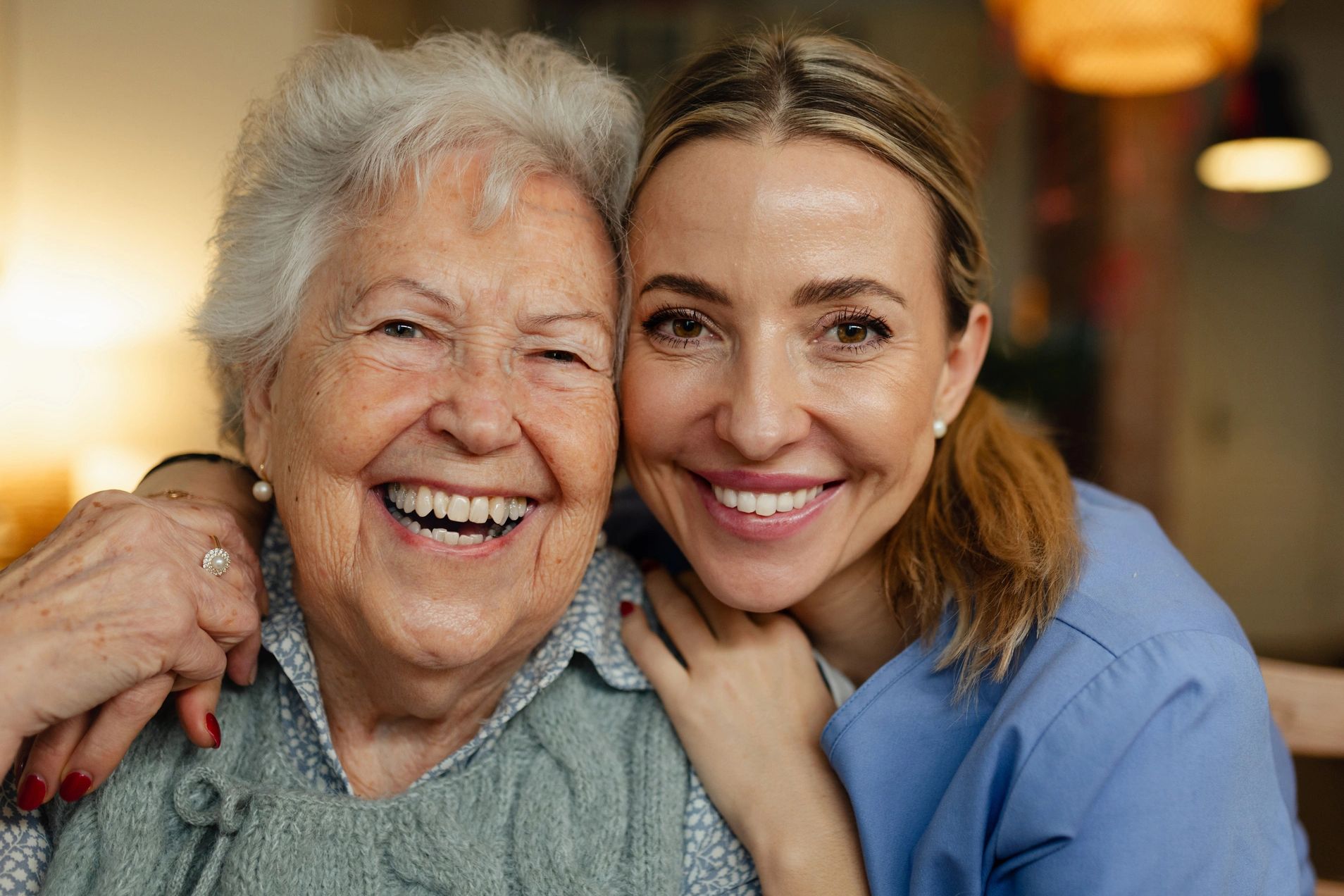 Companionship care nurse with resident at home in Dayton, Ohio