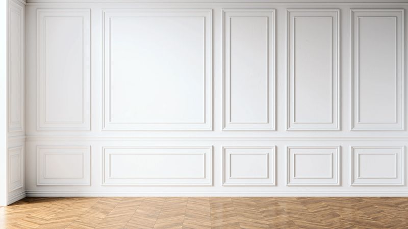 Large luxury modern bright interiors Living room mockup illustration 3D rendering image