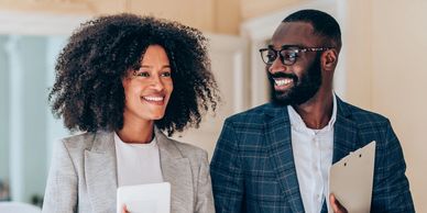 Two African American real estate agents