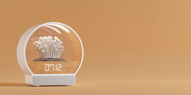 mushroom electronic clock