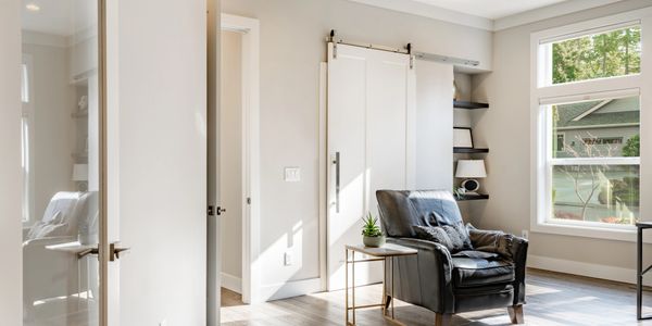 Master bedroom and master bathroom