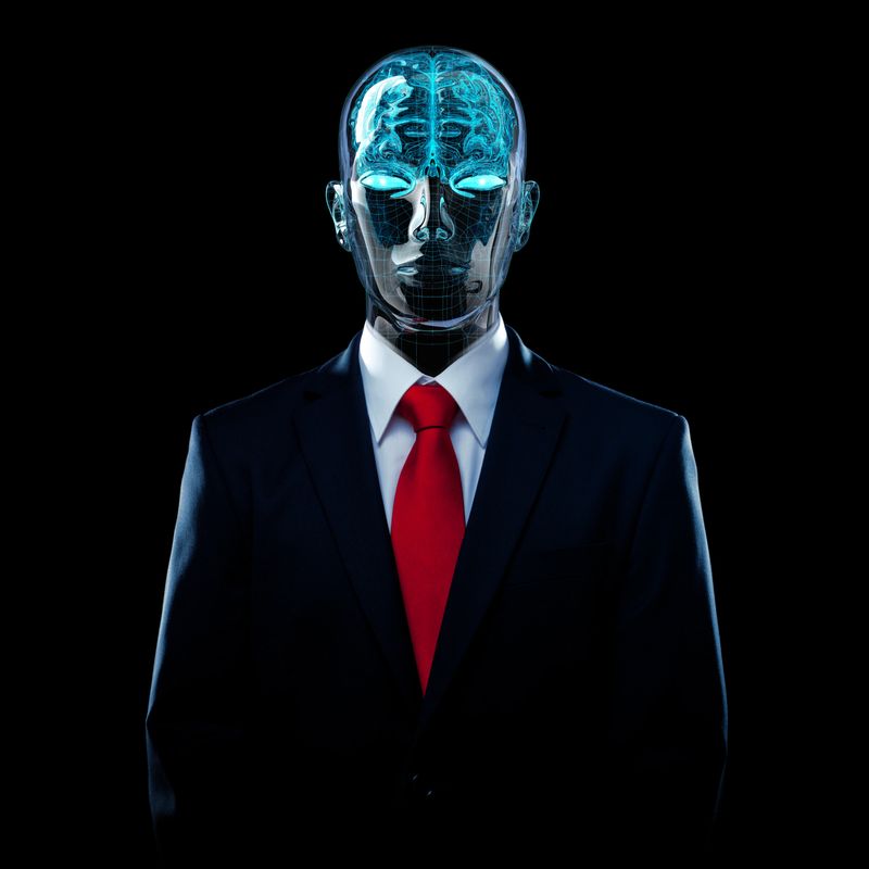 AI technology concept. 3D render