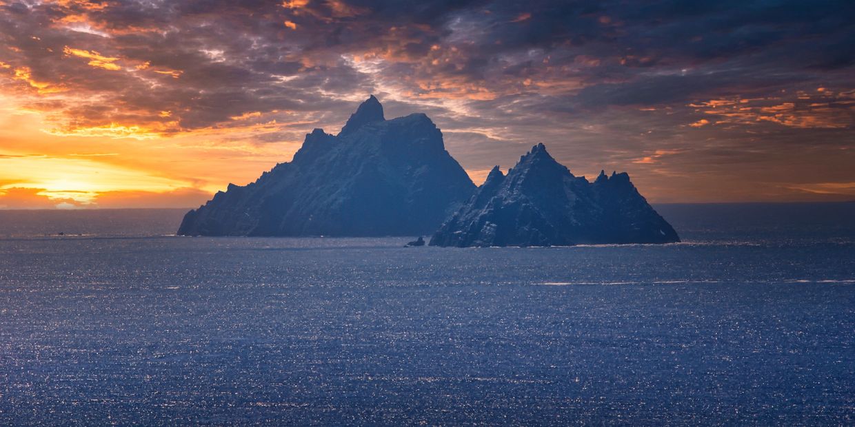 Skellig Islands. Fuchsia Lodge is located on the Skellig Coast in Kerry Ireland 