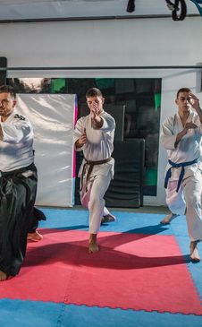 Martial Arts Team in Action