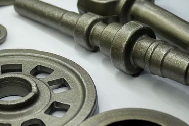 Close-up of metal industrial parts.