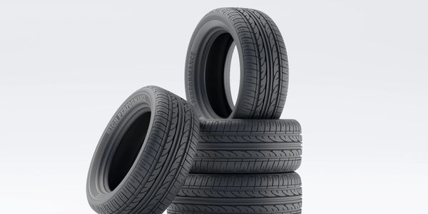 Tires in a pile