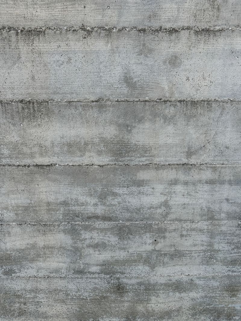Close-up of a board-formed concrete wall