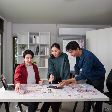 A dedicated team collaborating to bring projects to life.