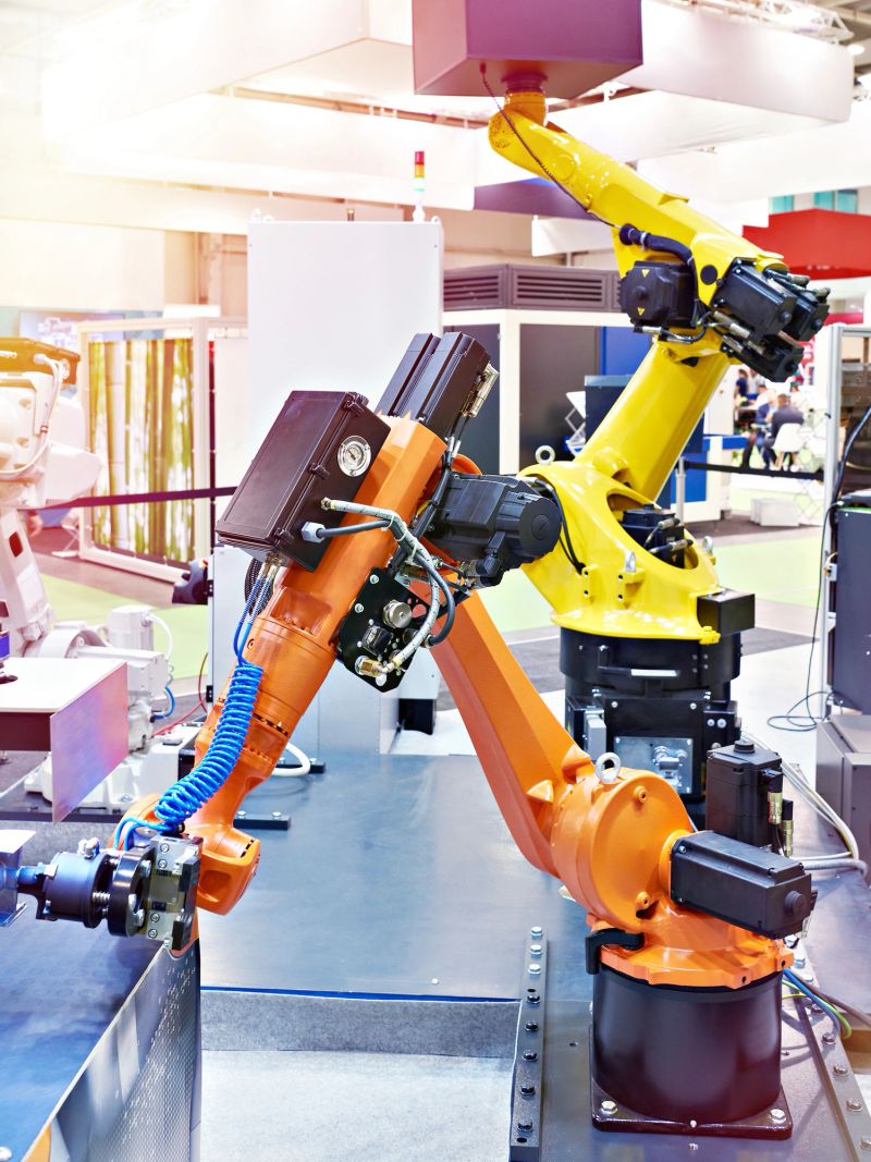 Standard multipurpose robots on exhibition