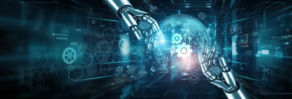 Cutting-edge AI robot.