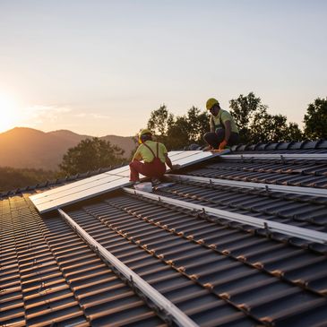 Energy efficient home with rooftop solar panels - NatHERS energy rating Melbourne