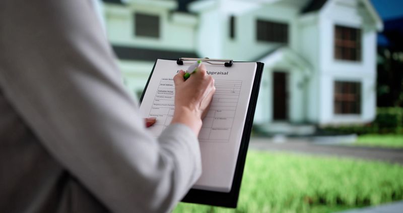 The Professional Real Estate Agent Is Appraising A Property Now.