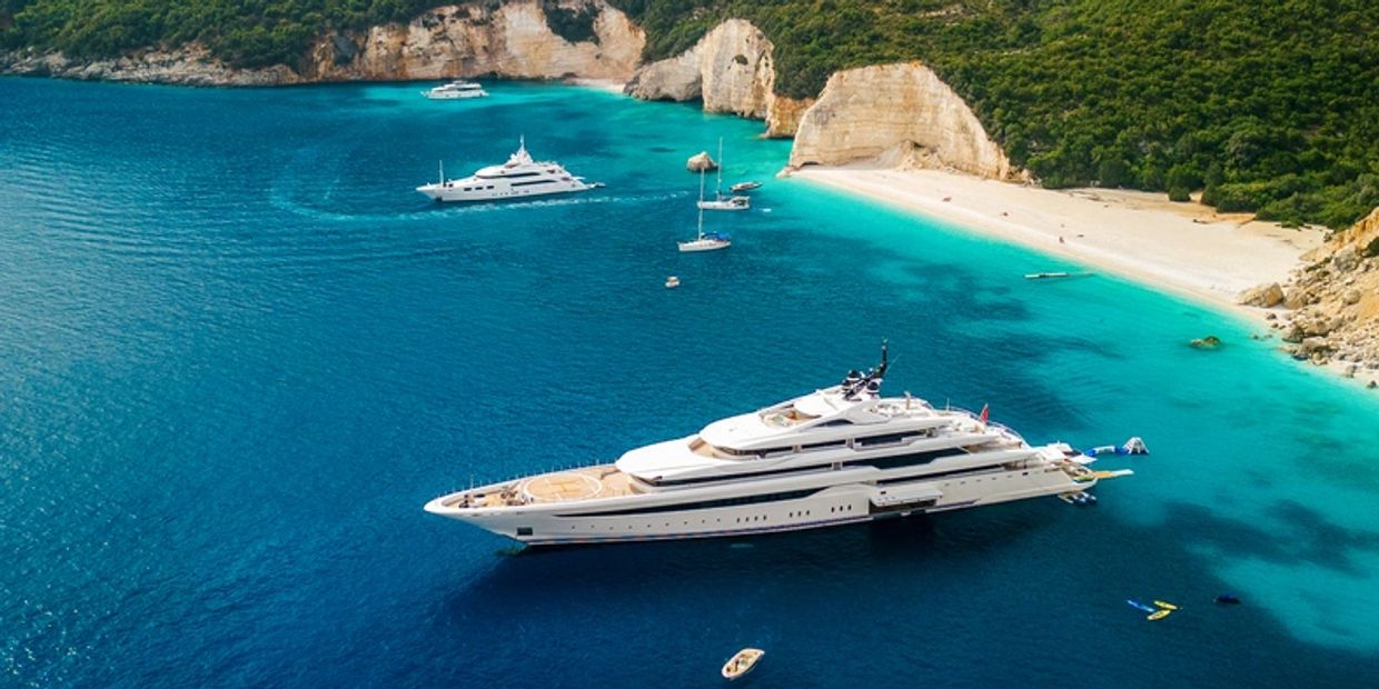 Luxury Yacht in Greece