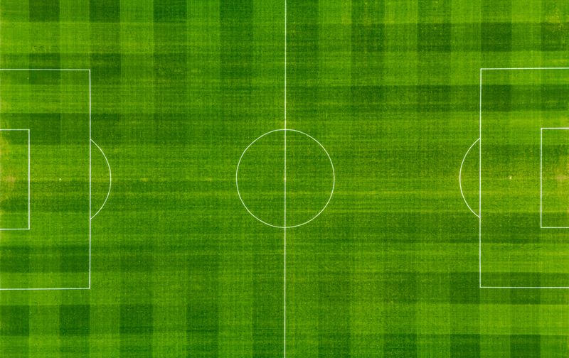 Soccer Field Without Players