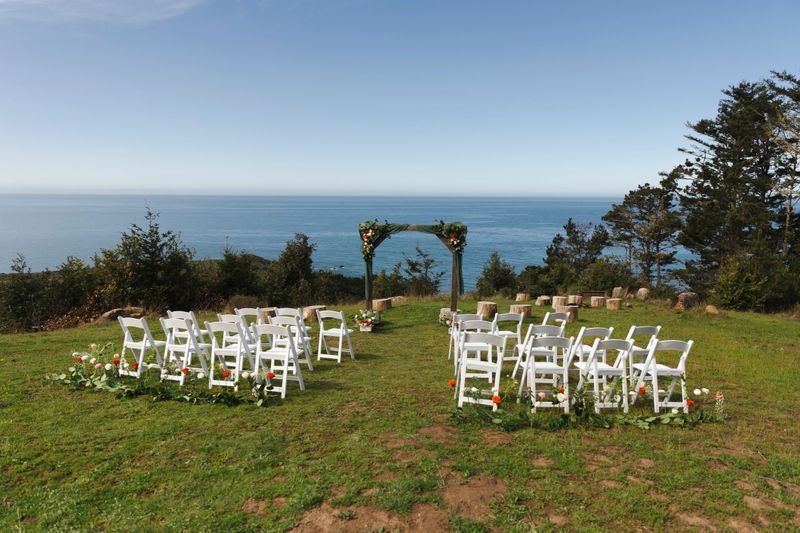 Wedding setting stock photo