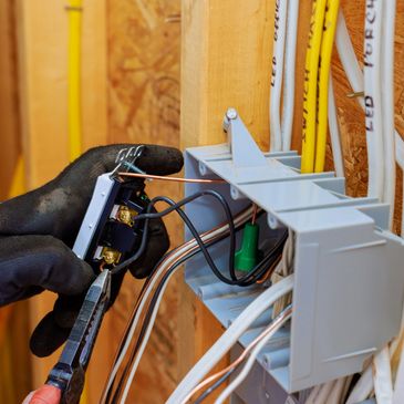Licensed residential electrician servicing home electrical system in Cenla
