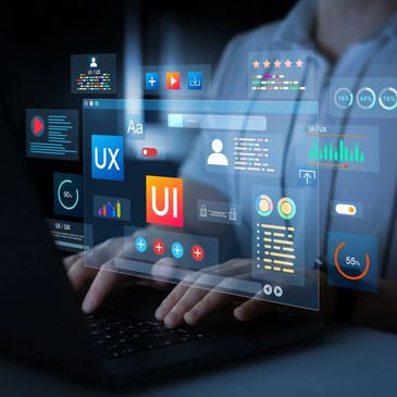 Person using a laptop