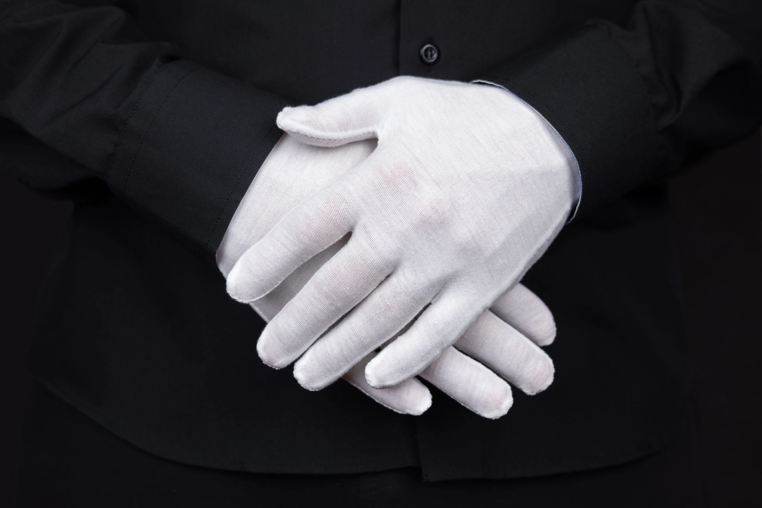 white gloves