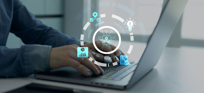 Leveraging Artificial Intelligence in Decision Making.Engineer using laptop for optimization software AI bot with a Comprehensive Guide