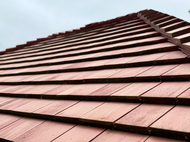 Wood roof shingles