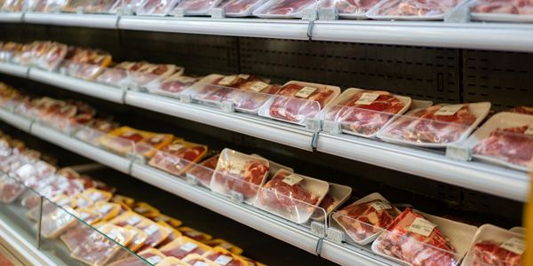 Dairy and frozen food display.