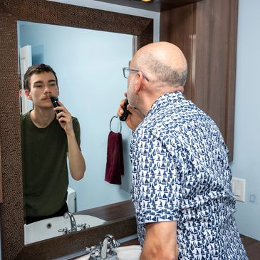 a man taking care of himself